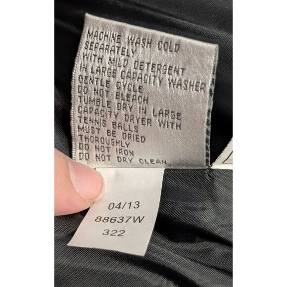 Larry Levine Womens Black Down Coat Faux Fur Hood 3X Long Warm Winter Puffer - Picture 6 of 16